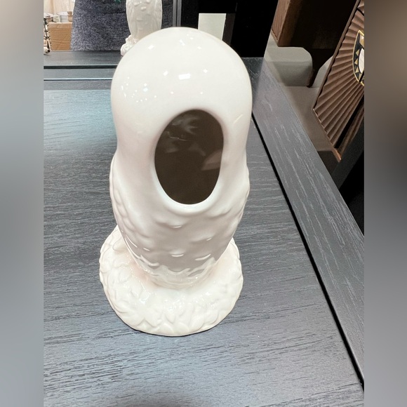LAST OWL 🦉 Natalie Lete Winter White Creature Bud Vase 🦉 Snowy Owl - Picture 2 of 5